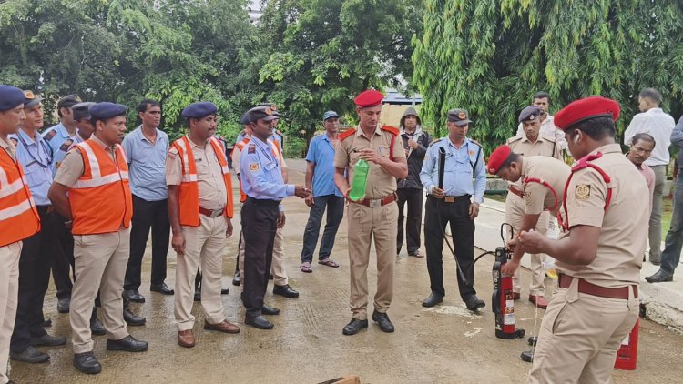 East Coast Railway Organises Earthquake & Fire Safety Mock Drill at Rail Auditorium.